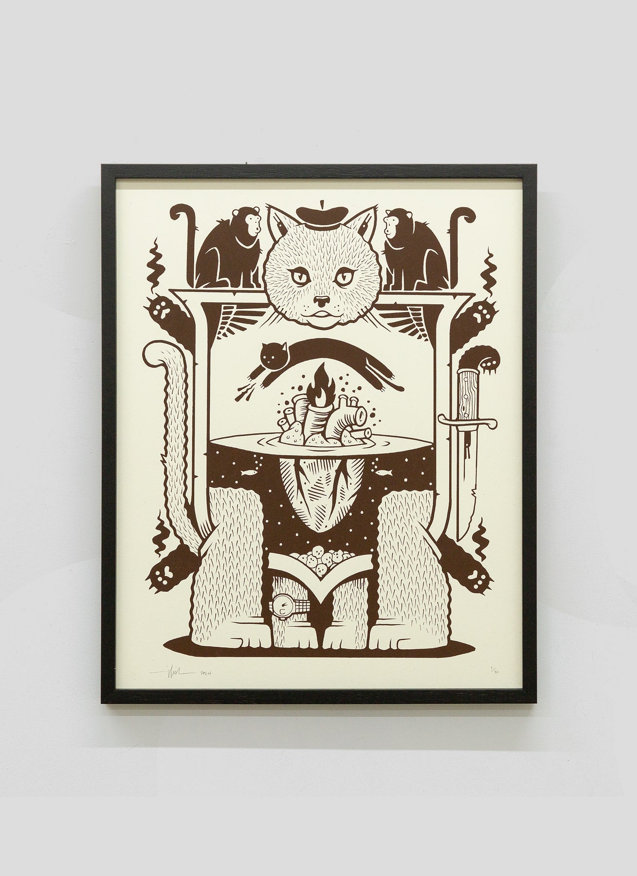 Jeremy Fish Screen printing - CAT