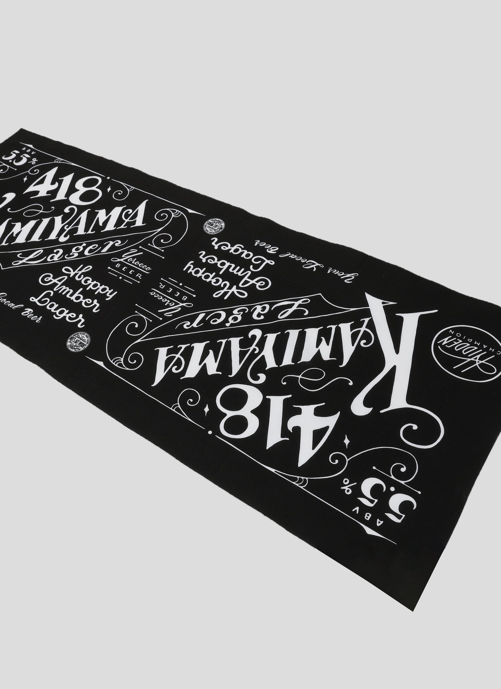 418 KAMIYAMA x Yorocco Beer x Hidden Champion Tenugui