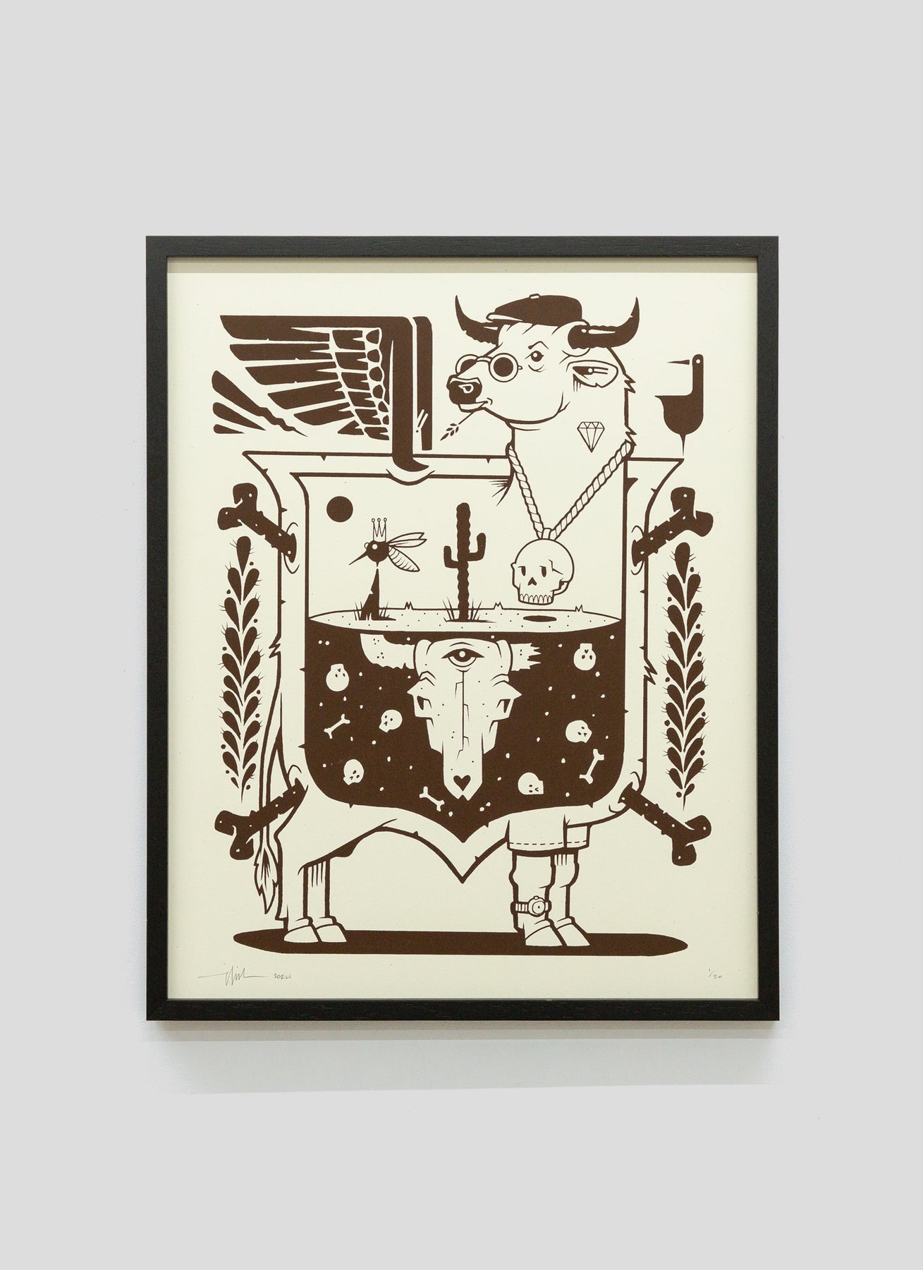 Jeremy Fish Screen printing - COW